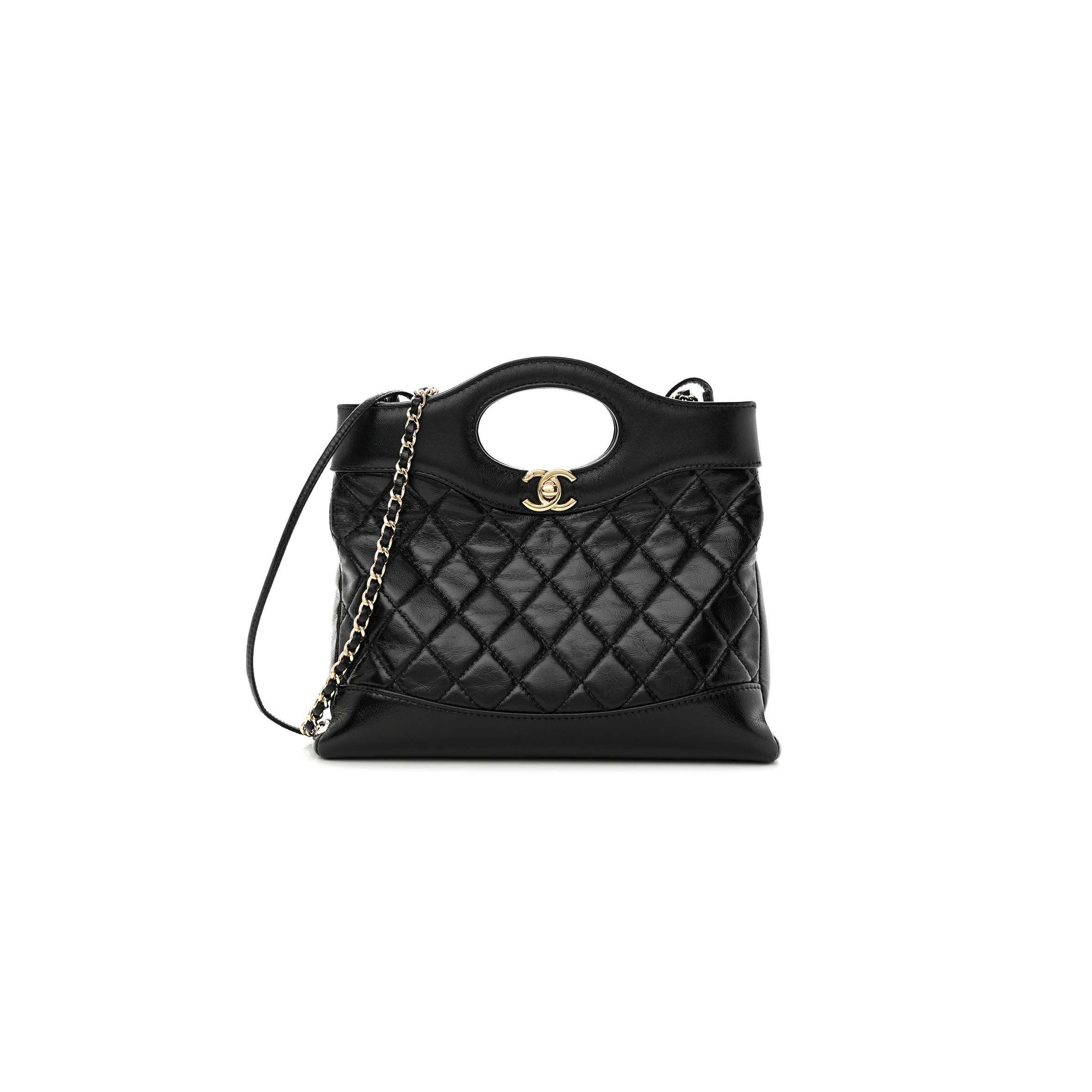 CHANEL MASTER SHINY CRUMPLED CALFSKIN MINI 31 SHOPPING BAG 1467959 (22*23*5.5cm)
